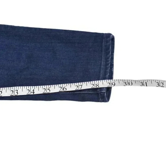 AG Adriano Goldschmied The Farrah  Skinny Crop High Rise Blue Size 27 - Picture 14 of 15